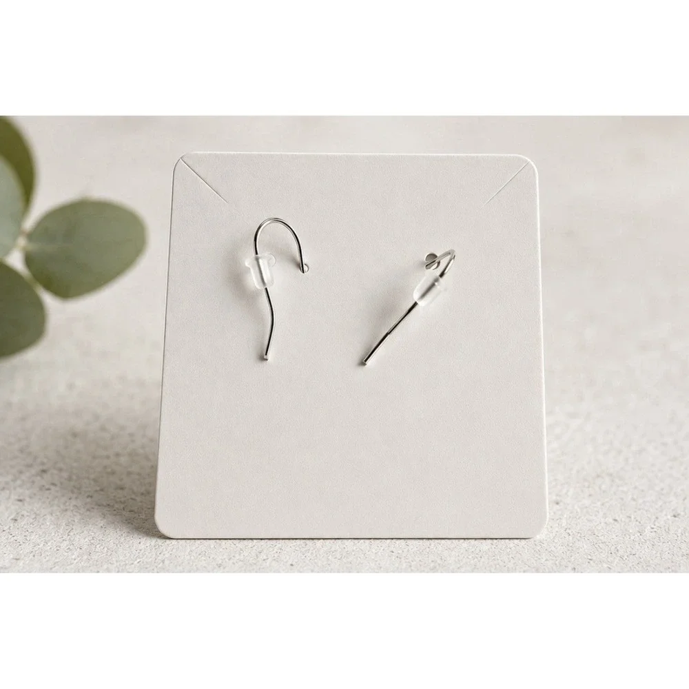 Handmade Coffee Maker Acrylic Dangle Earrings Black Silver Barista Novelty Gift
